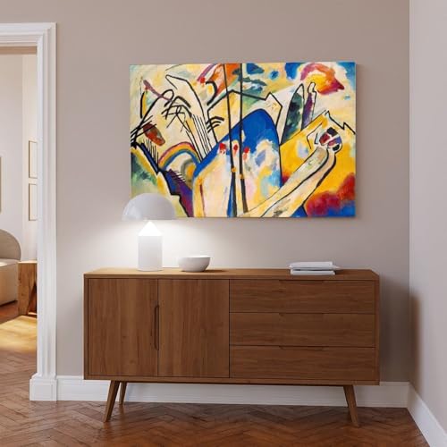 Impression sur toile Kandinsky Composition IV - Tableau mural 40x61 cm