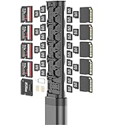 BUDI Pop-up Design 30 Slots Memory Card Case Crush & Shockproof Wallet for 27 Micro SD SDXC SDHC ...