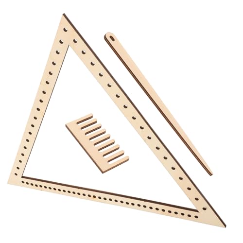 LALAFINA Handcraft Weaving Triangle Weaving Loom Set for Boys and Girls DIY Projects