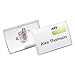 Durable 821419 Click-Fold Convex Name Badge Holder, Combi-Clip, 3 3/4w x 2 1/4h, Clear, 25/Pk