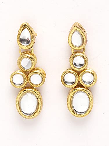 Karatcart Women's Gold-Plated Handcrafted Kundan Choker Necklace Set - Image 7