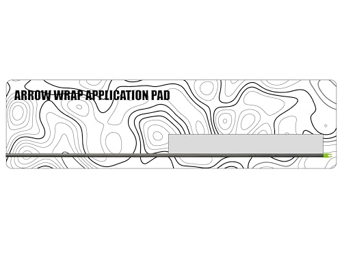Arrow Wrap Application Pads - Multiple Designs - Archery/Bowhunting (White Topography)