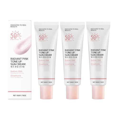 50g Pink Tone Up Sun Cream,SPF/LSF 50+PA++++,Rosa Tone-up Sonnenschutz,Leuchtender und Aufhellender Sonnenschutz,Koreanischer Sonnenschutz,Tone Up Sun Feuchtigkeitsspendender (3)