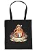 Produktbild Griller Tasche Grillzubehör Tragetasche Grill : Grill Menü - Sprüche Baumwolltasche Grillen -Farbe: schwarz