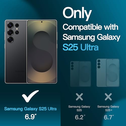 Image of JETech Screen Protector Guard for Galaxy S25 Ultra, 2+2 Pack