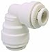 John Guest Speedfit PP211612W 1/2OD - 3/8OD Reducing Elbow, 10-Pack