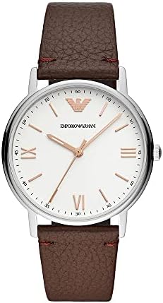 Emporio Armani Men's Three-Hand, Stainless Steel Watch, 41mm case size