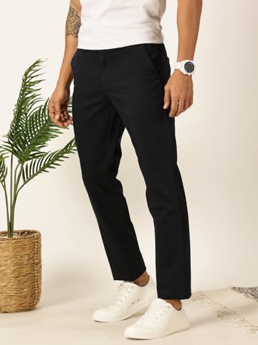 Image of Thomas Scott Men's | Solid | 4 Slant Pockets | Regular Fit | Premiun Cotton | Formal wear Trouser | Casual Chino | Pants for Men (Plus Size)