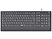 Produktbild SPEEDLINK HI-GENIC Antibacterial Keyboard - kabelgebundene leise USB-Tastatur, flache Tasten, antibakterielle Eigenschaften, deutsches QWERTZ-Layout, schwarz