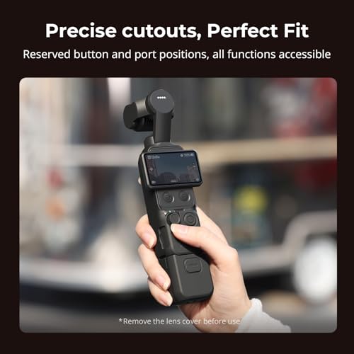 Image of SMALLRIG Silicone Protective Case for DJI Osmo Pocket 4, Modular Multi-Directional Protection, Soft Silicone Material, with Tempered Glass Screen Protector and Wrist Strap - 6007