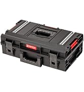 QBRICK Werkzeugkoffer Leer – System ONE 2.0 450 PROFI RED Ultra HD – 52 Liter, Stapelbar, Mit 2 Organizern & Trennwänden – Robuster Kunststoff