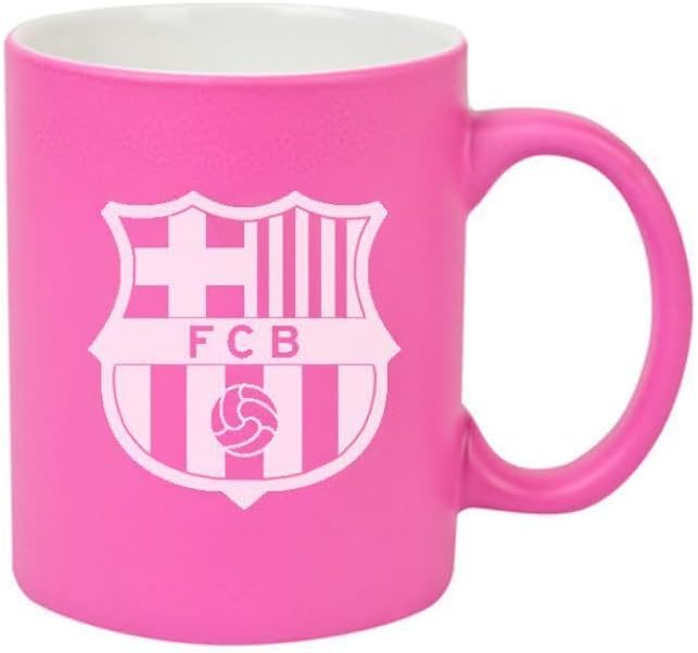 Barcelona FC Neon Mug - Pink Football Gift