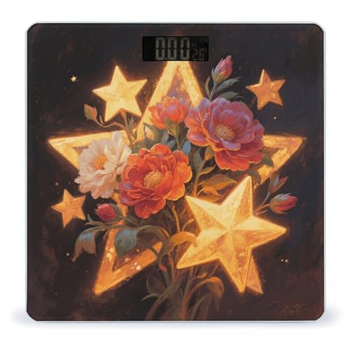 Báscula Digital de Baño con Pantalla LCD y Vidrio Templado