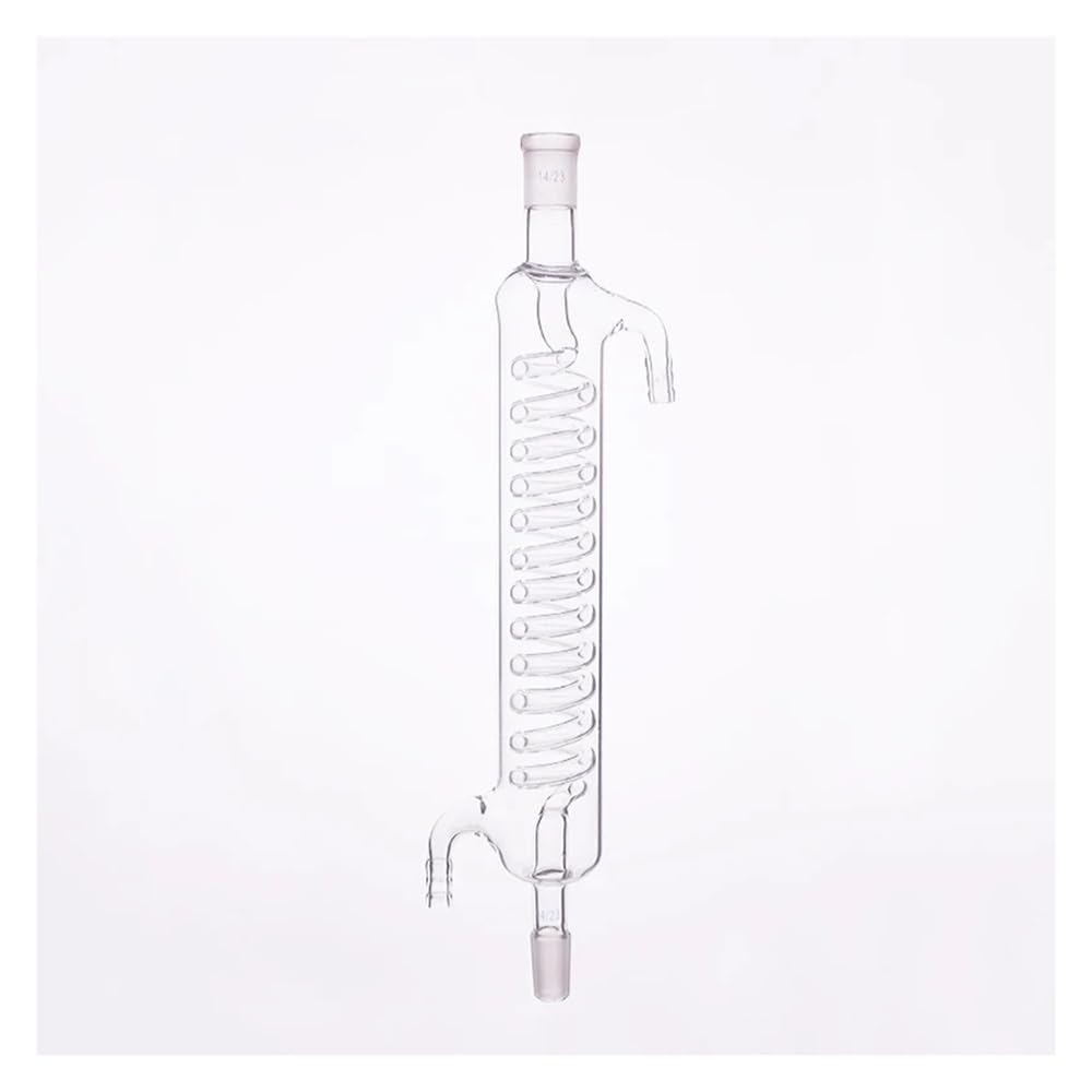 Sprzęt i materiały laboratoryjne Kondensator L. 120 mm/200 mm/250 mm/300 mm/400 mm/450 mm/500 mm Uszczelka 14/23 Kondensator z rurką wewnętrzną(E.L.500mm)