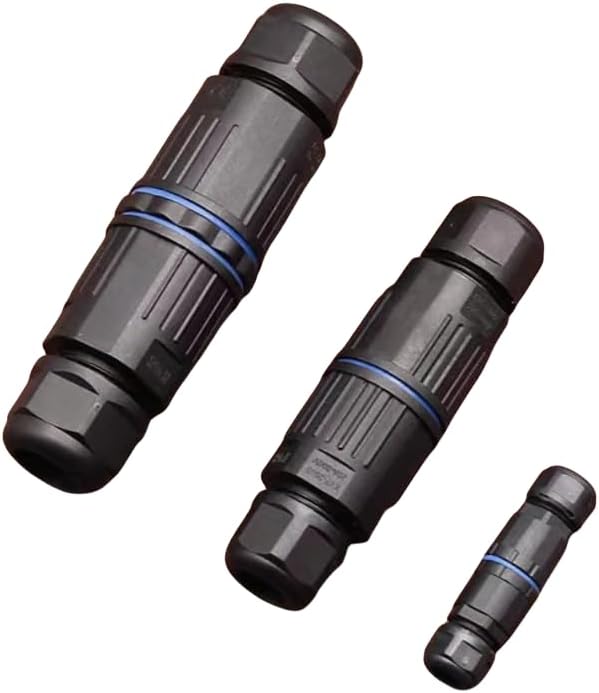 IP68 Waterproof Cable Connector Quick Connection KVSF-15 2 in 2 Out 2/3/4/5 Pin Electrical Terminal Adapter Wire Connector(KVF2505-4P)