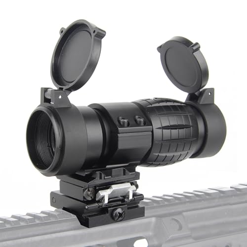KASENTE 3X Magnifier Scope Flip to Side Magnification for Red Dot Sight