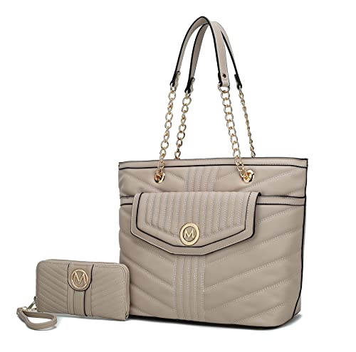 Image of MKF Collection Women Tote Bags Wristlet Wallet Large Designer Handbag Shoulder Bag Top-handle Big Satchel Hobo 2pcs Purse Set