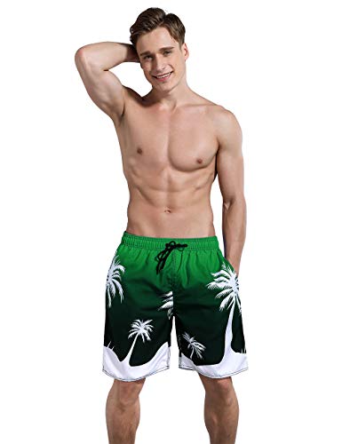Bañador para hombre Milankerr verde elástico talla L de 97 cm a 102 cm 6