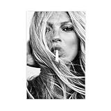 hsqxidhz Kate Moss Modefotografie, Raucher-Poster, 