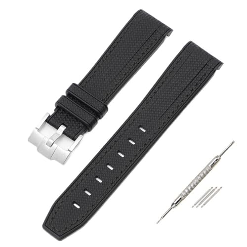 Bracelet de rechange 20mm KLVN montre Swatch X Omega Moonswatch Seamaster 300 incurvé