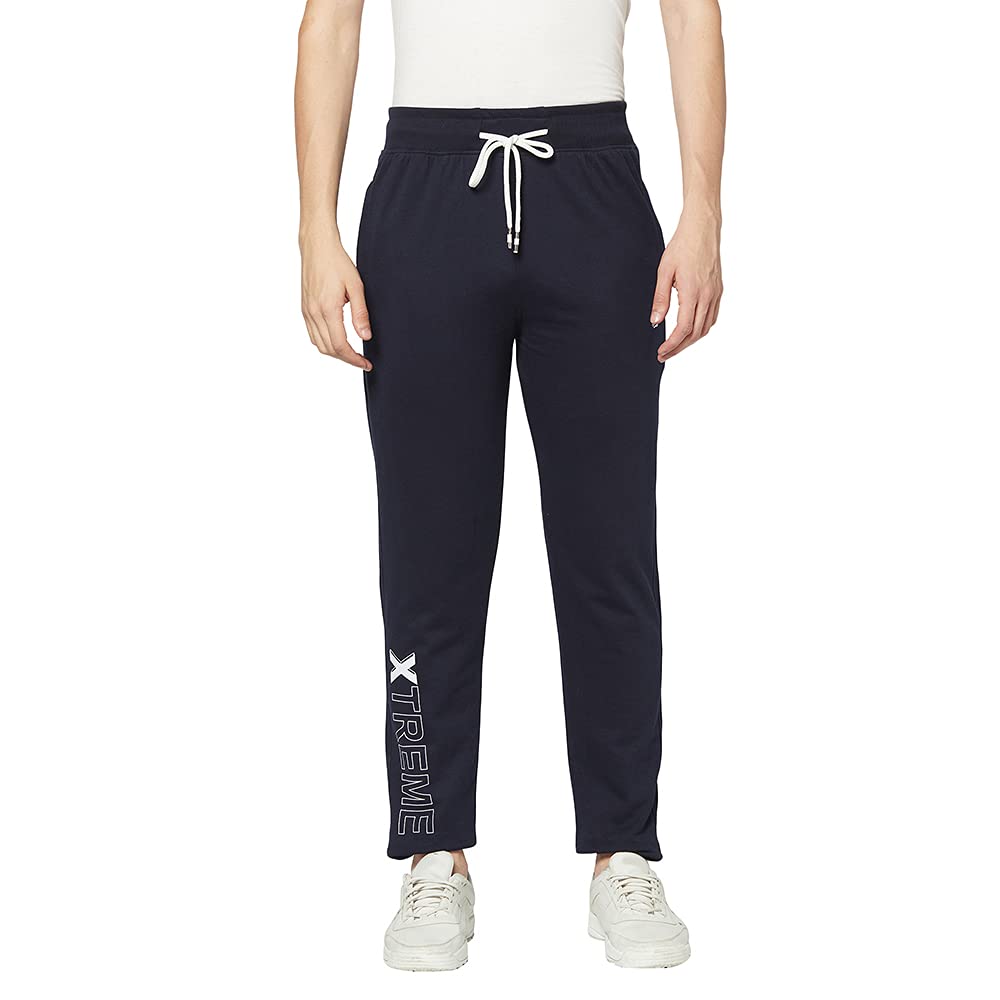 nyker Men's Cotton Blend Regular Fit Pyjama -Navy (Size M)-picture-10