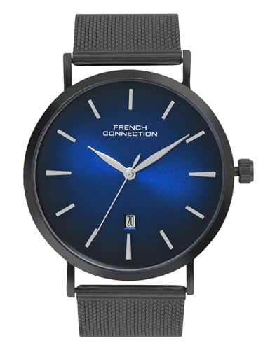 French Connection Analog Blue Dial Mens Watch-FCN086UBM (B0D78N4VXB) Amazon Price History, Amazon Price Tracker