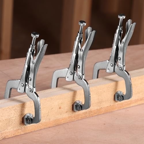 WORKPRO 4-Piece 6" Locking C-Clamp with Swivel Pads Set, Heavy Duty Adjustable Vise Grip Pliers, 4 Pack Welding Clamp for Woodworking, Metalworking, Auto Repair and Home Workshop by WORKPRO - Image 8