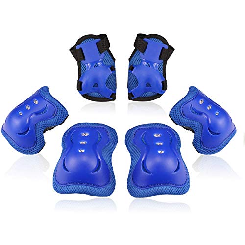 Image of BOSONER Kids /Youth Knee Pad Elbow Pads Guards Protective Gear Set for Roller Skates Cycling BMX Bike Skateboard Inline Skatings Scooter Riding Sports
