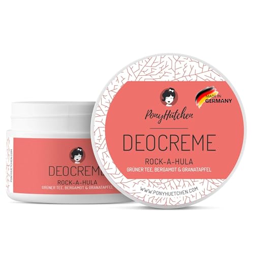 PonyHütchen - Deocreme Rock-A-Hula - Feste Deo Creme vegan, ohne Alu & Tierversuche - Unisex Antitranspirant Naturkosmetik made in Germany - ideal für Handgepäck