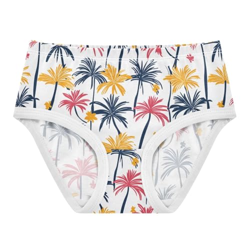 ZZKKO Tropical Tree Abstract Girls Underwear Toddler Panties for Girls Comfort Brief Size 2-8T - Main Image