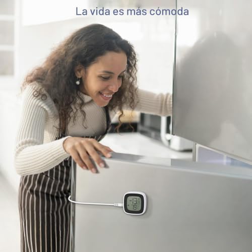 Termómetro Bluetooth de nevera y congelador con alarma inteligente y sensor remoto 7