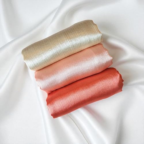 Image of Premium Muna Satin Hijab | Pack of 3 | 200 cm x 70 cm | Elegant Choice for All Occasions - Parties, Weddings & Festivals |