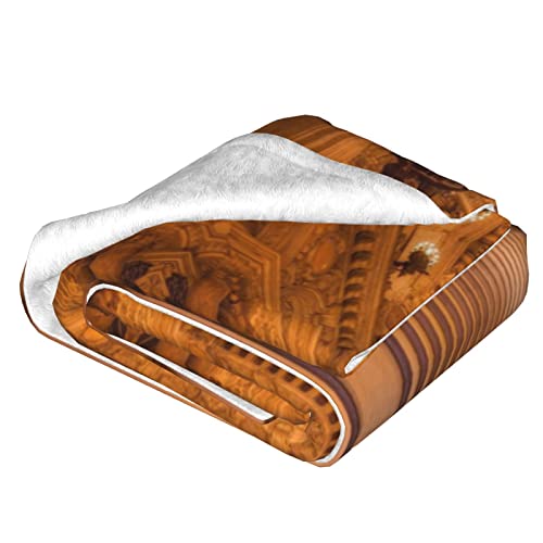 Couverture de canapé gothique dorée lit double couche imprimée