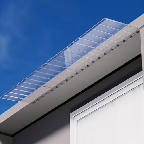 Toldo de puerta de PC para entrada limpia y seca los días de lluvia