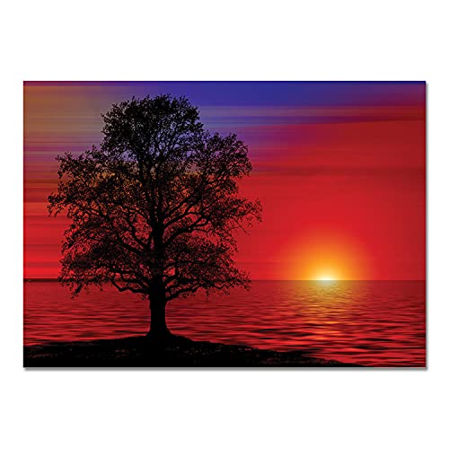 Giallo Bus 899 Quadro Stampa su Tela Canvas