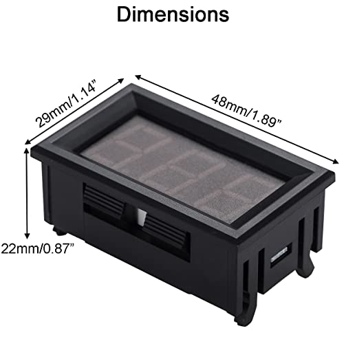 Greluma 2 szt. termometr cyfrowy z wyświetlaczem LED 0,56