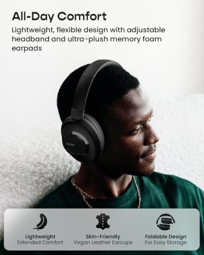 Cleer Audio Alpha Adaptive ANC Bluetooth Headphones, Midnight Black - image 8