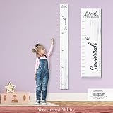 Farmhouse Style Wooden Kids Growth Chart Ruler for Boys and Girls