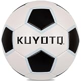 KUYOTQ Unisex Soccer Ball, in&Outdoor Soccer Balls for Game and Training(Deflated)
