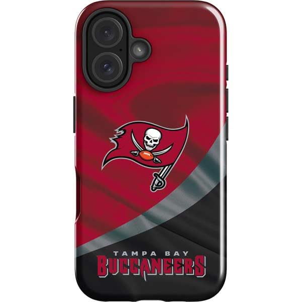 Skinit Impact Phone Case Compatible with iPhone 16 - Officially Licensed NFL Tampa Bay Buccaneers Design