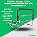 Essential Medical Supply Height Adjustable Hand Bed Rail with Attached Securing Strap for Greater Stability and Safety for Adults, Seniors and The Elderly - Designed for Any Width Mattress