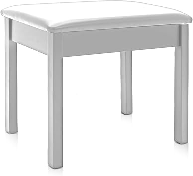Doremusic Wooden Piano Stool (White)