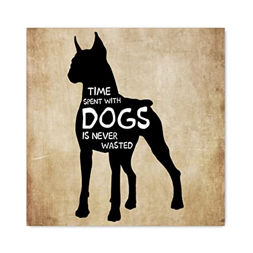Décoration murale chien pour salon et chambre avec cadre suspendu Evans1nism