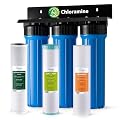 iSpring Chloramine & Heavy Metals Removal Whole House Water Filter System, SGS-Tested, Reduces Lead, Chlorine, Sediment and up to 94.4% of Chloramine, 20” x 4.5” Filters, Model: WGB32B-KSNC