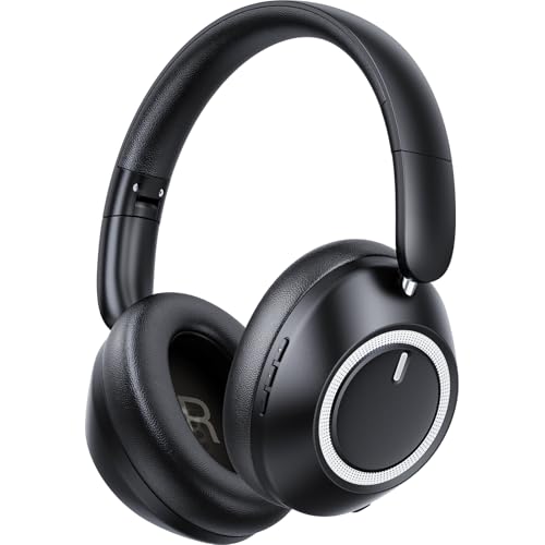 MINSLIS HD01 Max Wireless Headphones, Bluetooth 5.3 Wireless Over-Ear Headphones with Microphone, Hi-Fi Audio Foldable Lightweight Headset, Up to 67 Hours of Battery Life for Phone/PC (Black)
