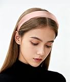 axy Haarreif mit Stoff gepolstertes Candy Colours und Satin Bezogen - Wunderschön Damen Stirnband Haarschmuck Haarreifen HRK7A (Altrosa)