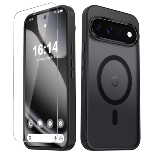 for Google Pixel 11 Case/Pixel 11 Pro Case, Magnetic Cover, Black