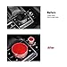 ANFOKAS Compatible with Mazda 3 CX-30 CX-50 Accessories Sporty Car Interior Gear Panel Gears Shift Knob Multimedia & Volume Button Knob Cover Trims Caps -Red