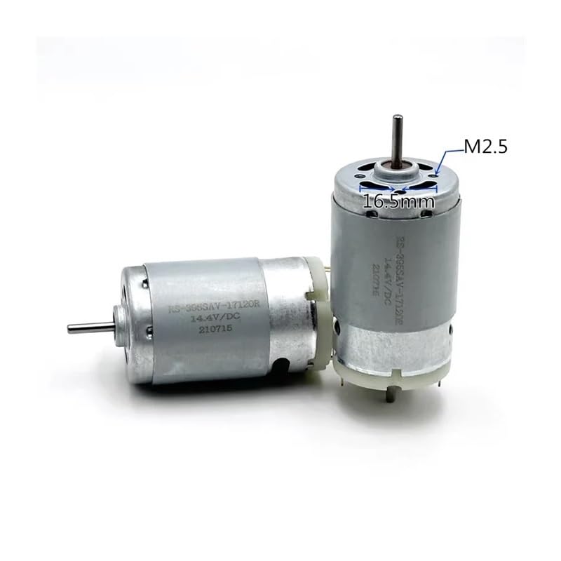 RS-395SA-17120 28mm Electronic Starter DC 6V 12V 14.4V 18V 24V 7800RPM Dual 2.3mm Shaft Carbon Brush Electronic Starter DIY Robot Toy Model