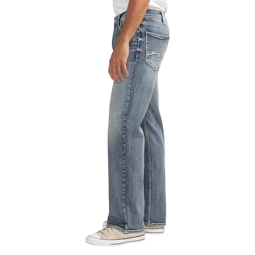 Image of Silver Jeans Co. Men's Zac Relaxed Fit Straight Leg Jean - Legacy